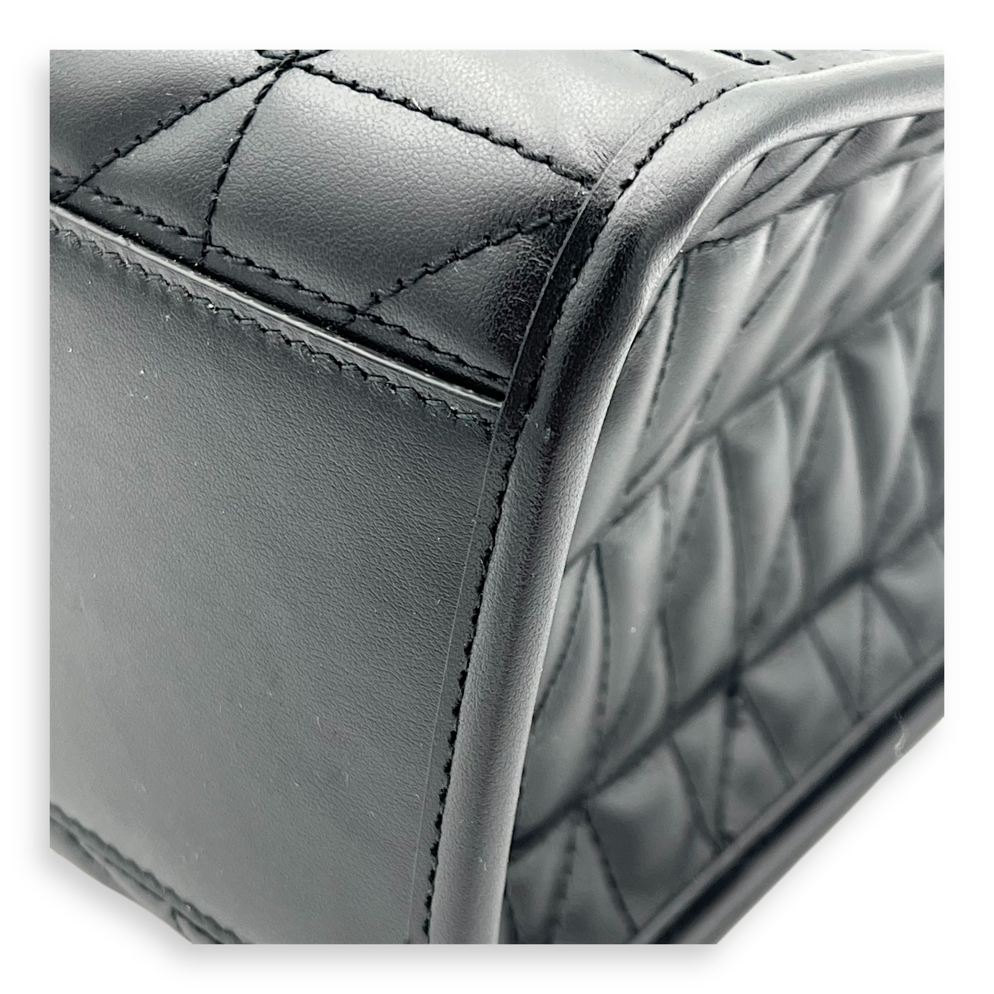 GG Marmont Tote Bag Black in Calfskin, Silver hardware - Image 7