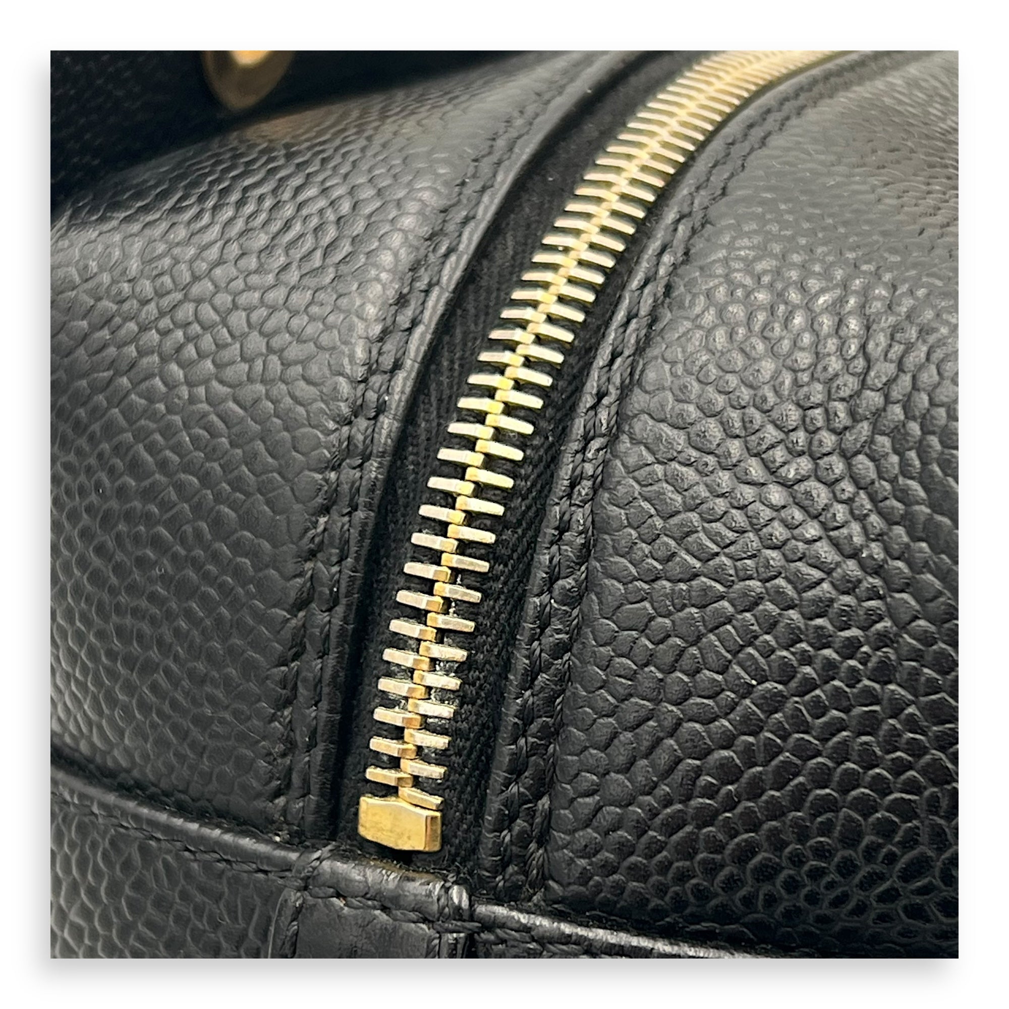 PTT Petite Timeless Tote Shoulder Bag Black in Caviar Leather, Gold hardware - Image 12