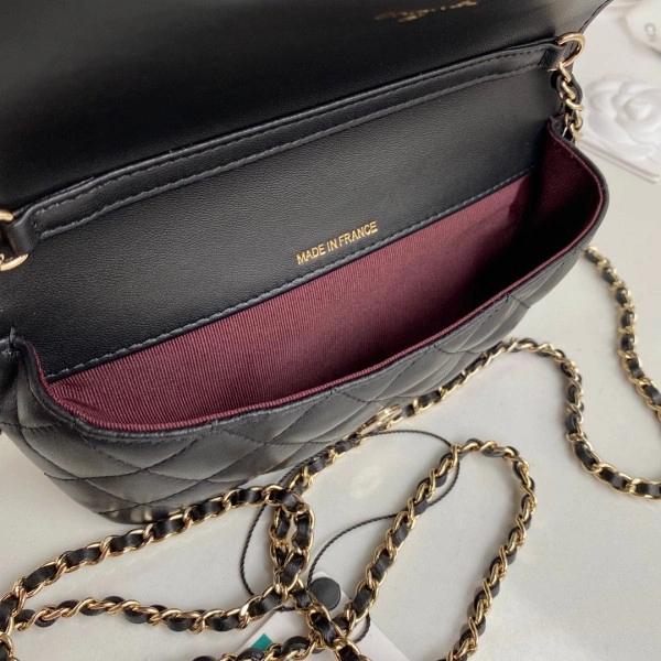 Trendy CHANEL GLASSES CASE WITH CHANELASSIC CHAIN 1711 - Image 7