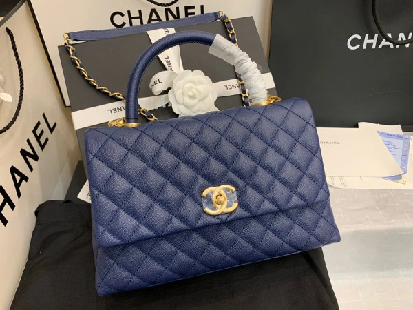 Trendy CHANEL COCO HANDLE BAG 1050 - Image 10