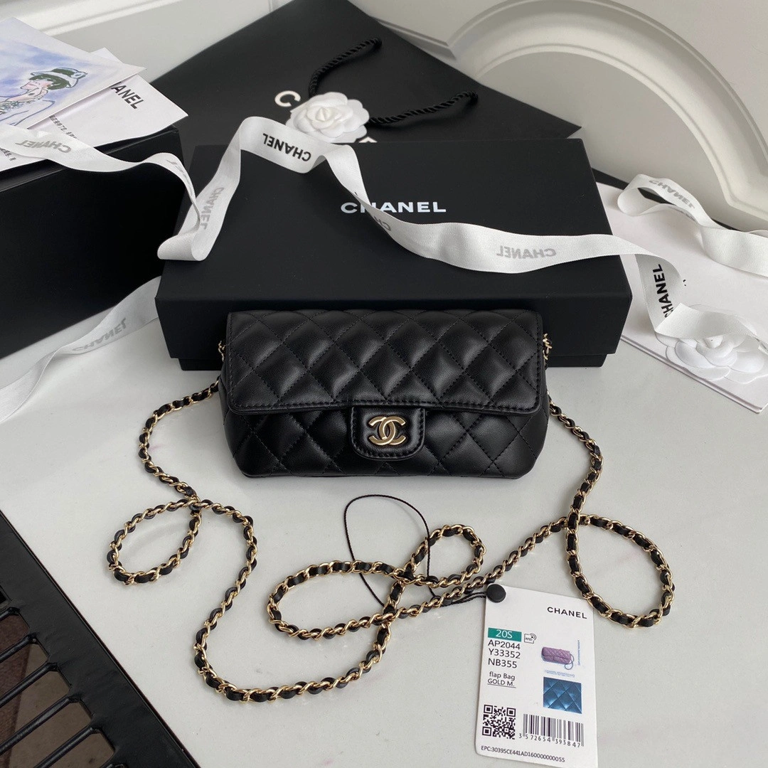 Trendy CHANEL GLASSES CASE WITH CHANELASSIC CHAIN 1711