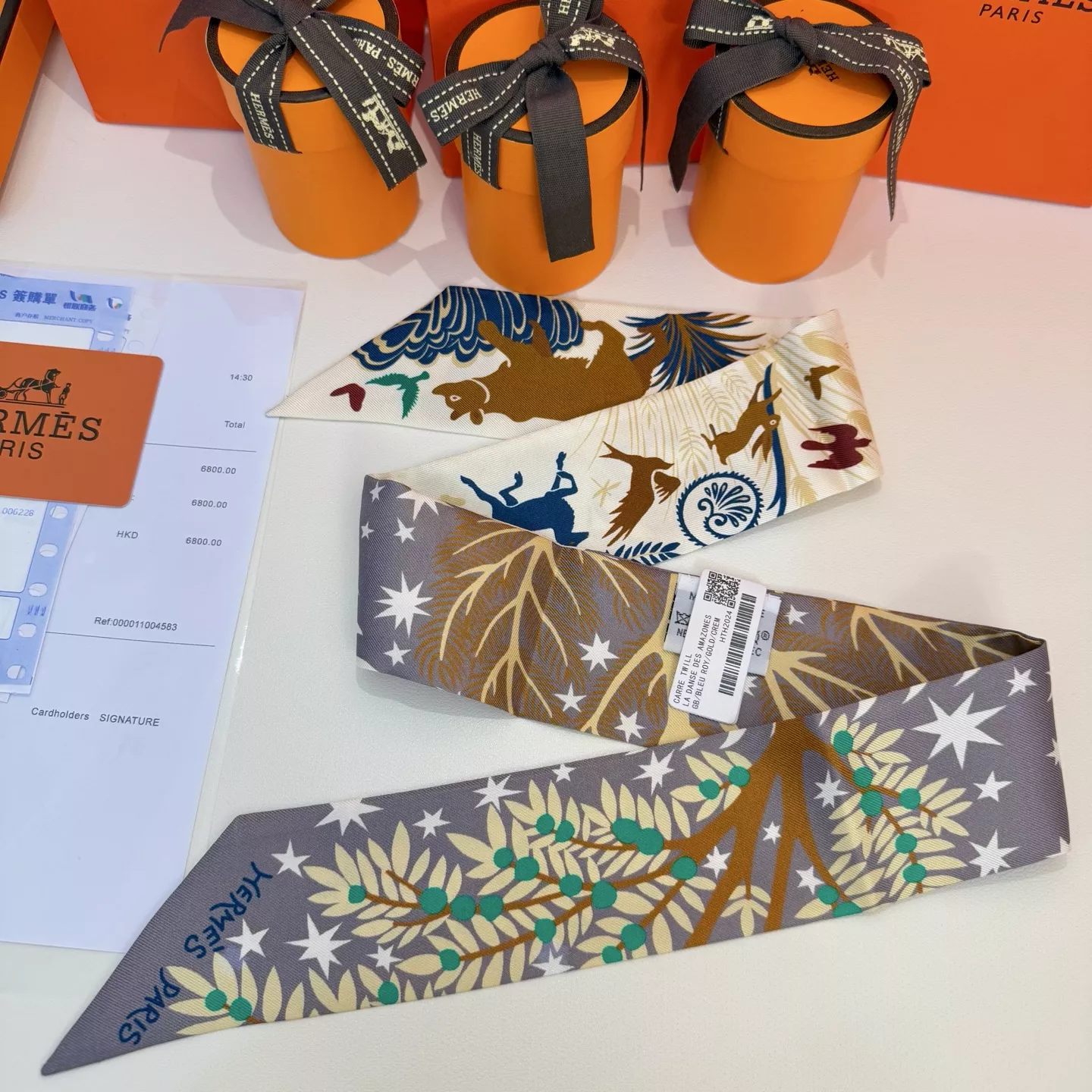 Breathable 550 Hermes Silk Scarf