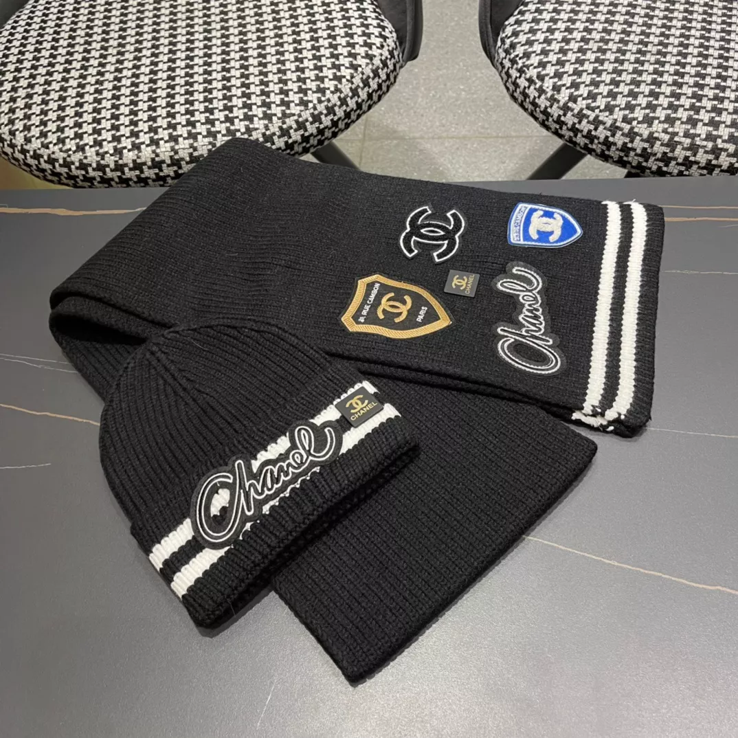 Chanel Hat and Scarf Set Timeless 6398 - Image 3