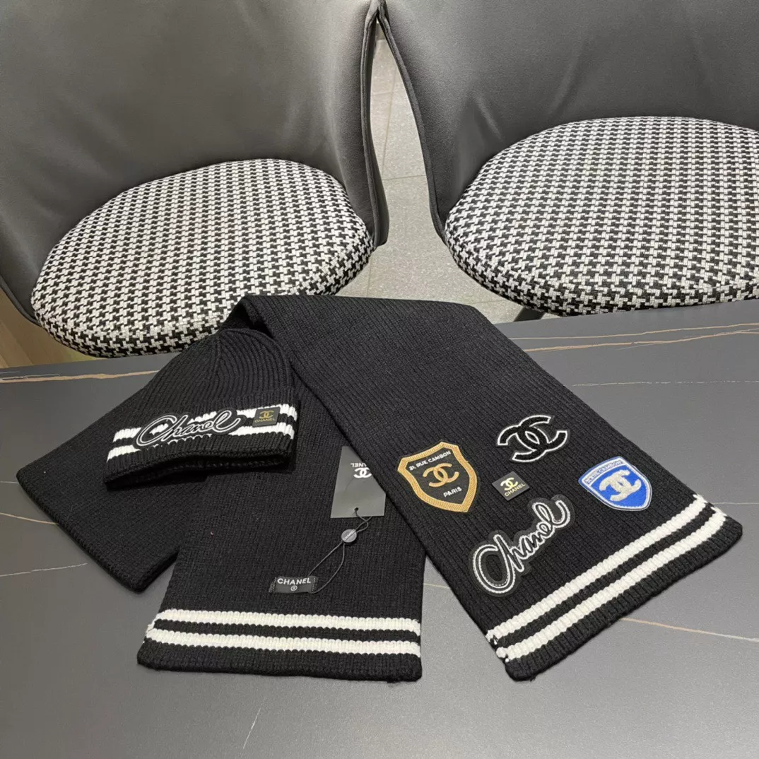 Chanel Hat and Scarf Set Timeless 6398 - Image 4