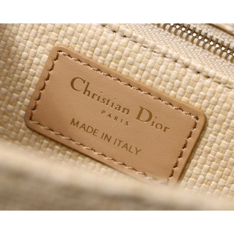 The 30 Mon Christian Dior 30 Montaigne Bag in Natural Cannage Raffia - Image 11
