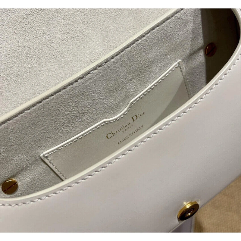 Internal Christian Dior Bobby East-West Bag M9327 in White Box Calfskin - Image 9