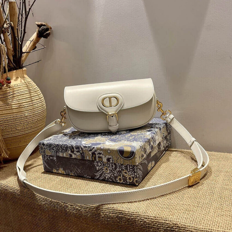 Internal Christian Dior Bobby East-West Bag M9327 in White Box Calfskin - Image 10