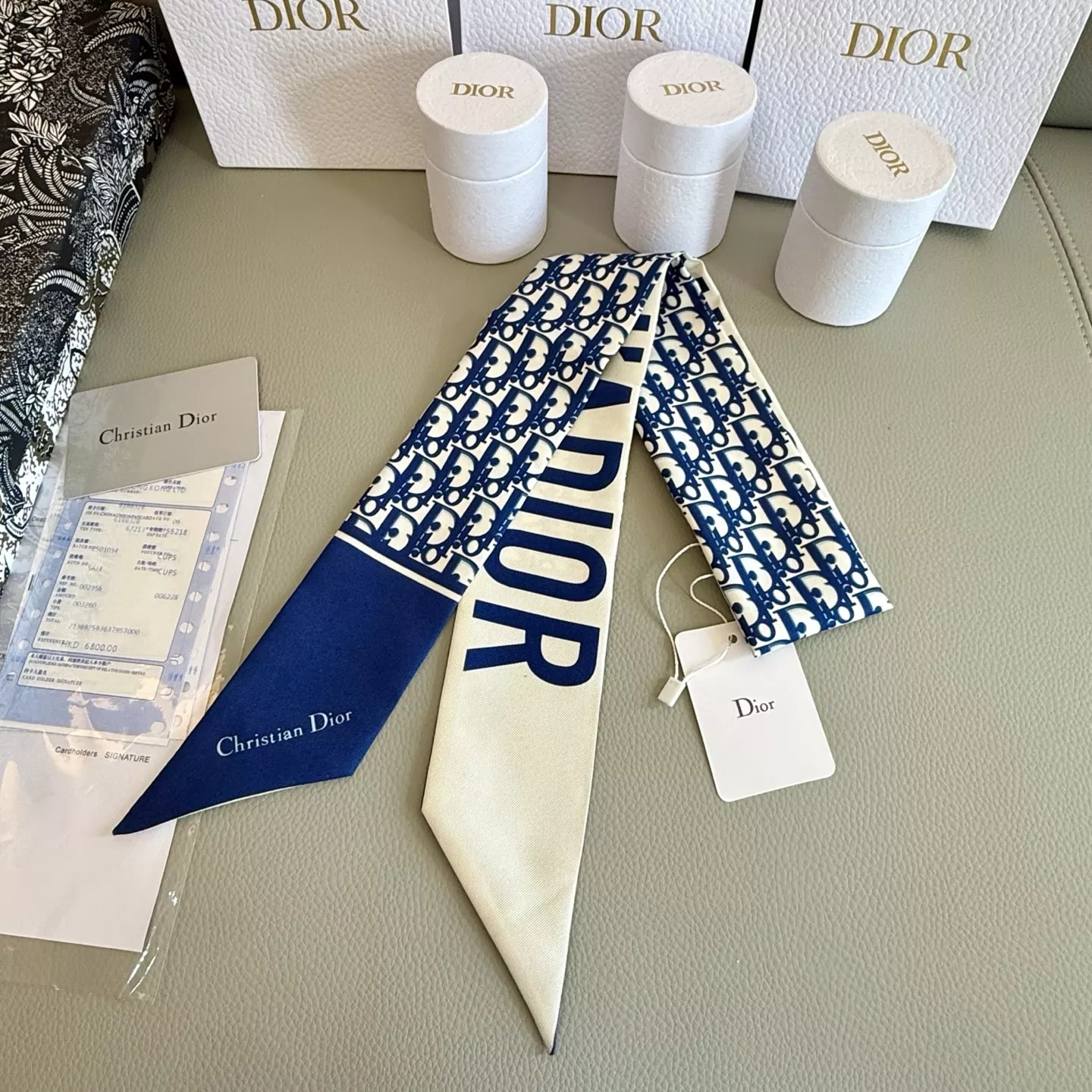 Christian Dior Silk Scarf Trendsetting 3186