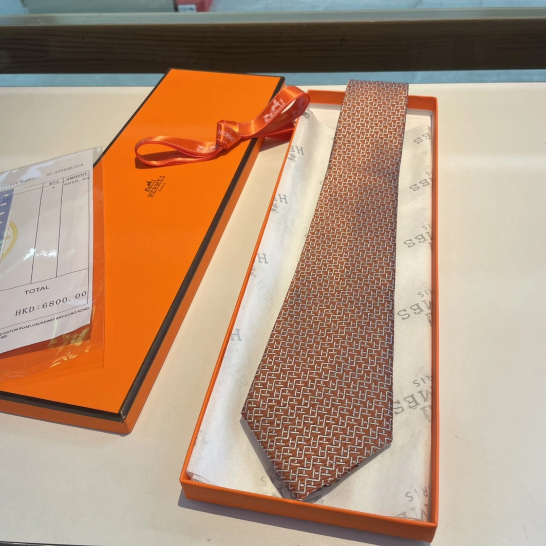 Comfortable 9172 Hermes Necktie For Men - Image 4