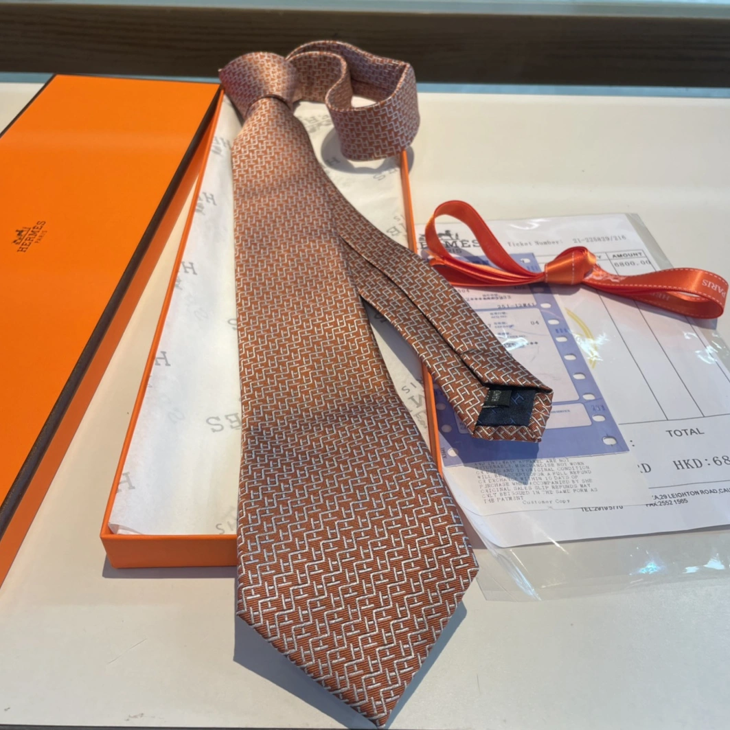 Comfortable 9172 Hermes Necktie For Men - Image 5