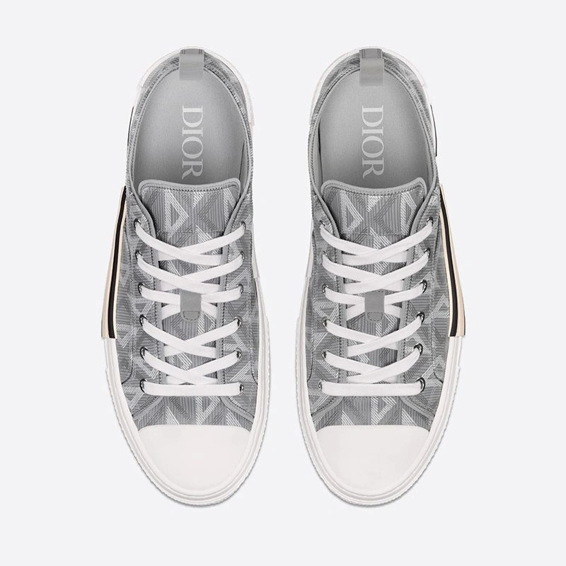 Dior B23 Sneakers Unisex CD Diamond Motif Canvas Grey GoAnywhere 4907 - Image 3
