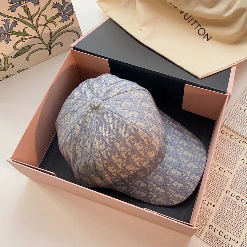 Dior Baseball Cap Oblique Motif Canvas Grey Fashionable 5396 - Image 3