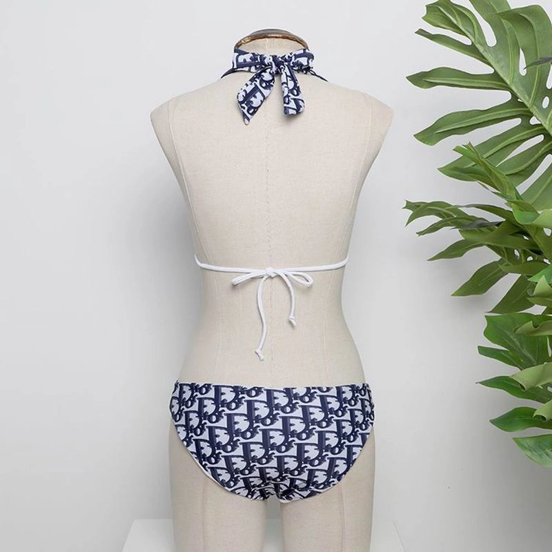 Dior Bikini Women Oblique with Number 2 Motif Lycra Black AllSeason 9711 - Image 3