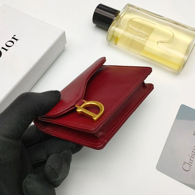 Dior Saddle Bloom Card Holder In Goatskin Red WellDesigned 3524 - Image 3