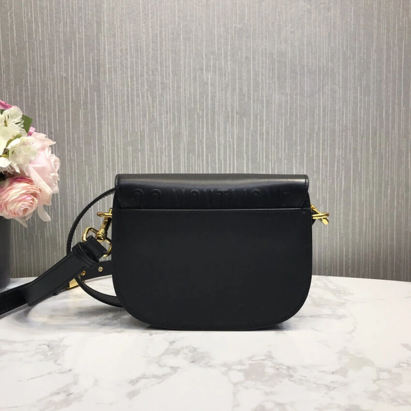 'Christia Dior Small Dior Bobby Bag Black Box Calfskin - Image 9