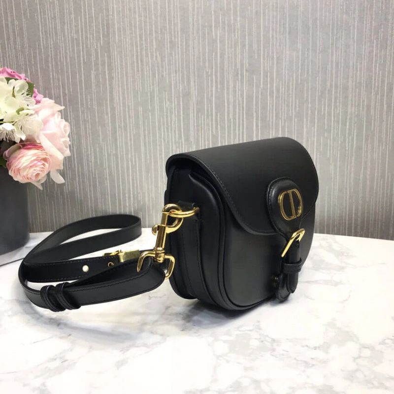 'Christia Dior Small Dior Bobby Bag Black Box Calfskin - Image 11