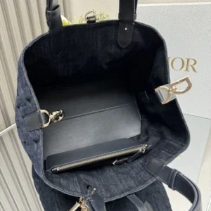Dior Toujours Bag In Graphic Cannage Denim Blue NewStyle 3184