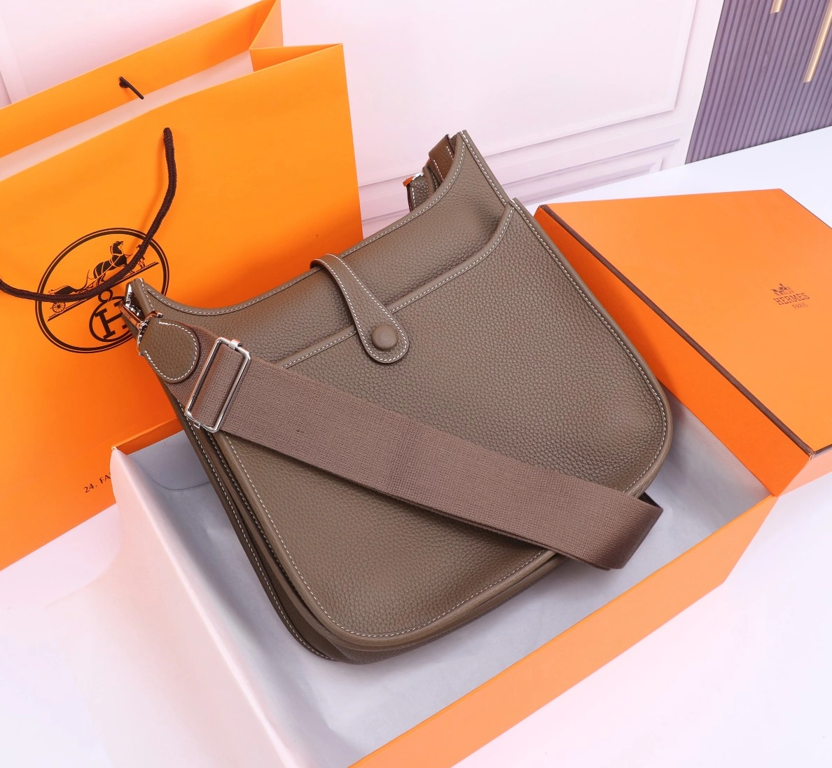 Durable 6128 Hermes AAA Quality Messenger Bags For Women