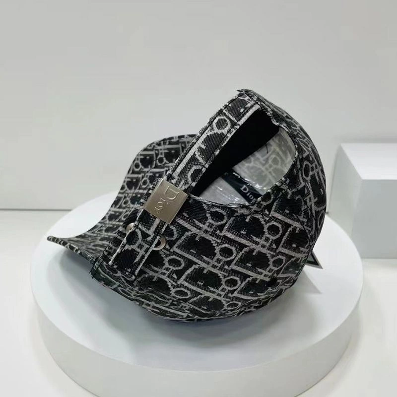 GoodFit 8765 Dior Baseball Cap Shawn Logo Oblique Motif Canvas Black - Image 3