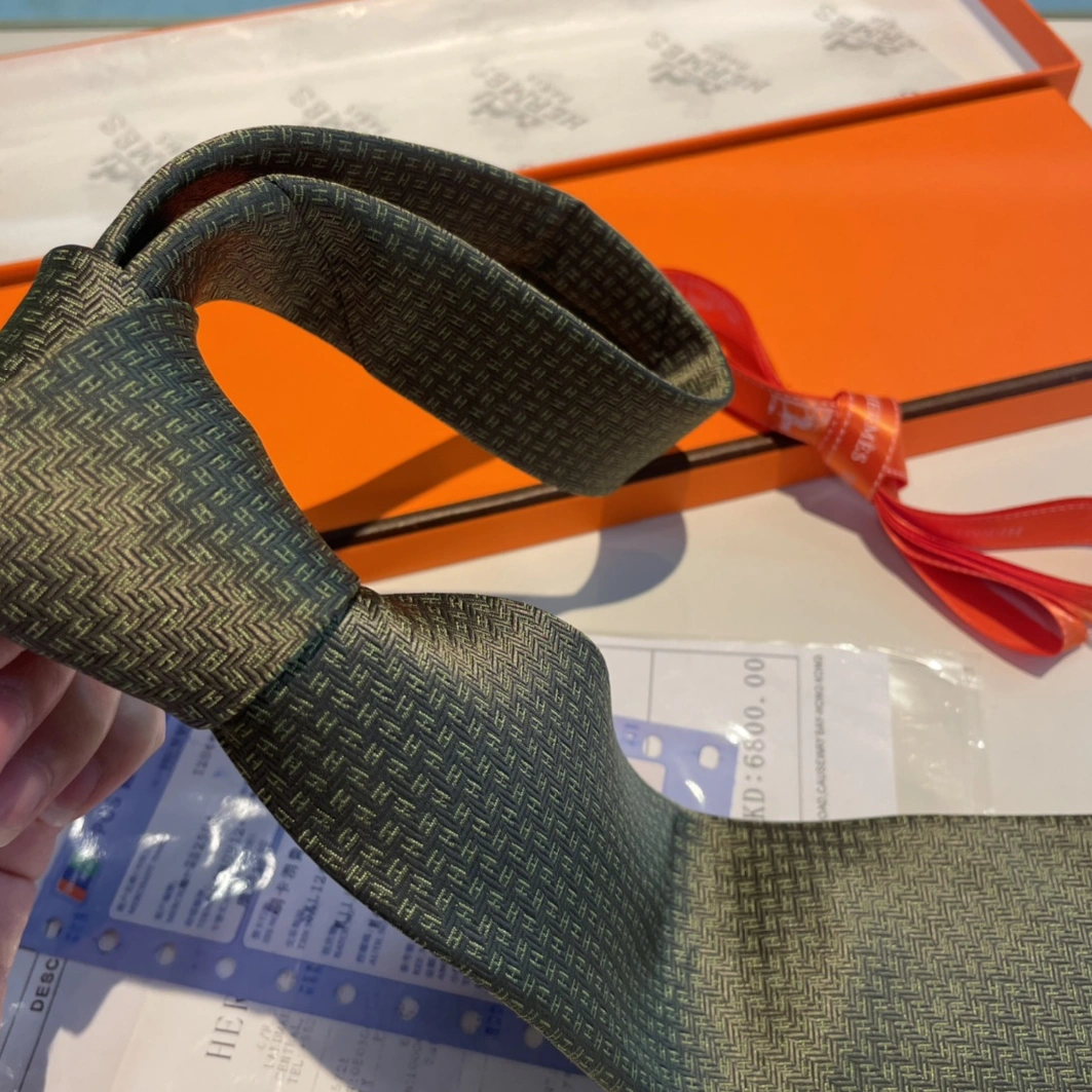 Hermes Necktie For Men BestValue 7042 - Image 3