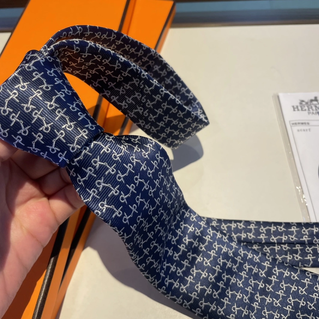 Hermes Necktie For Men Breathable 6352 - Image 3