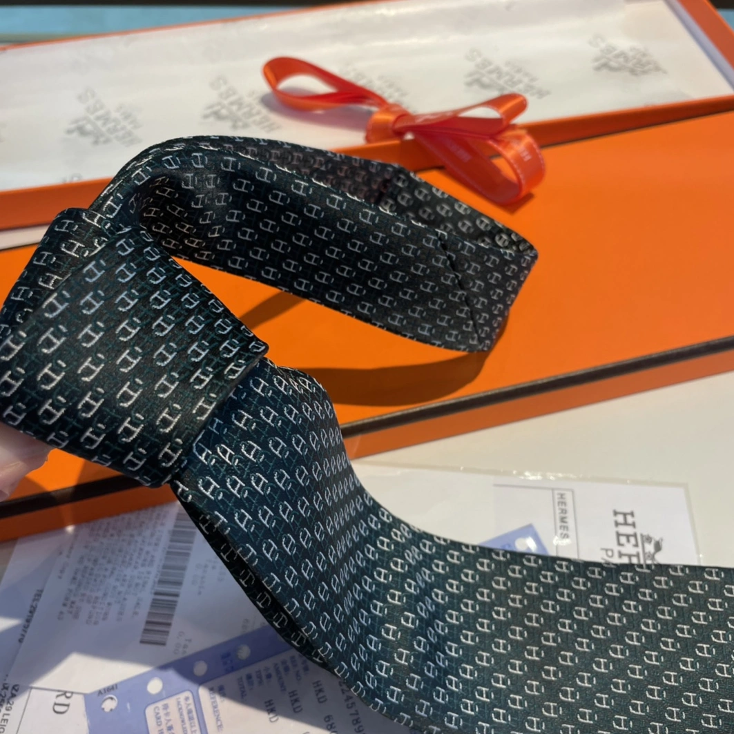 Hermes Necktie For Men Durable 3659 - Image 3