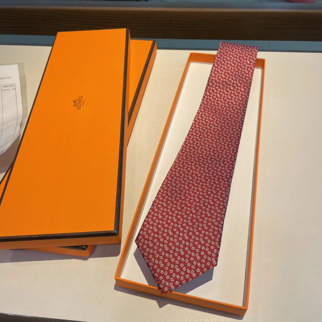 Hermes Necktie For Men EyeCatching 2197 - Image 7