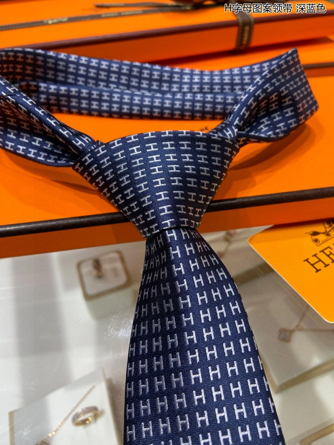 Hermes Necktie For Men Functional 7786 - Image 4
