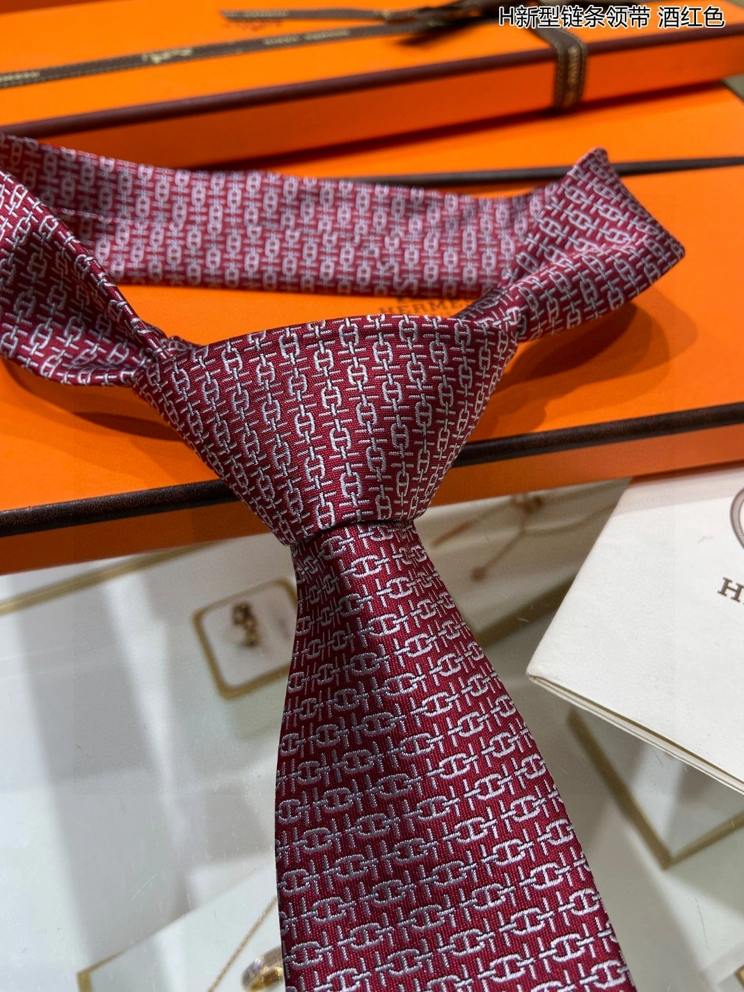 Hermes Necktie For Men GoodFit 1134 - Image 4