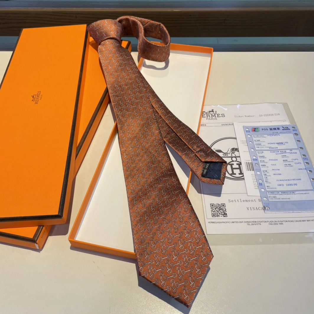 Hermes Necktie For Men Minimalist 7359 - Image 5