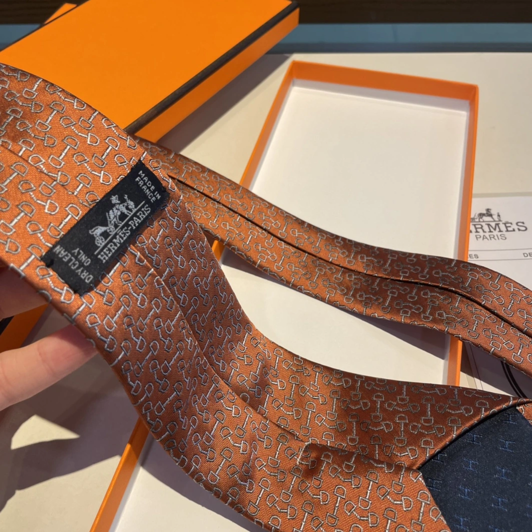 Hermes Necktie For Men Minimalist 7359 - Image 6