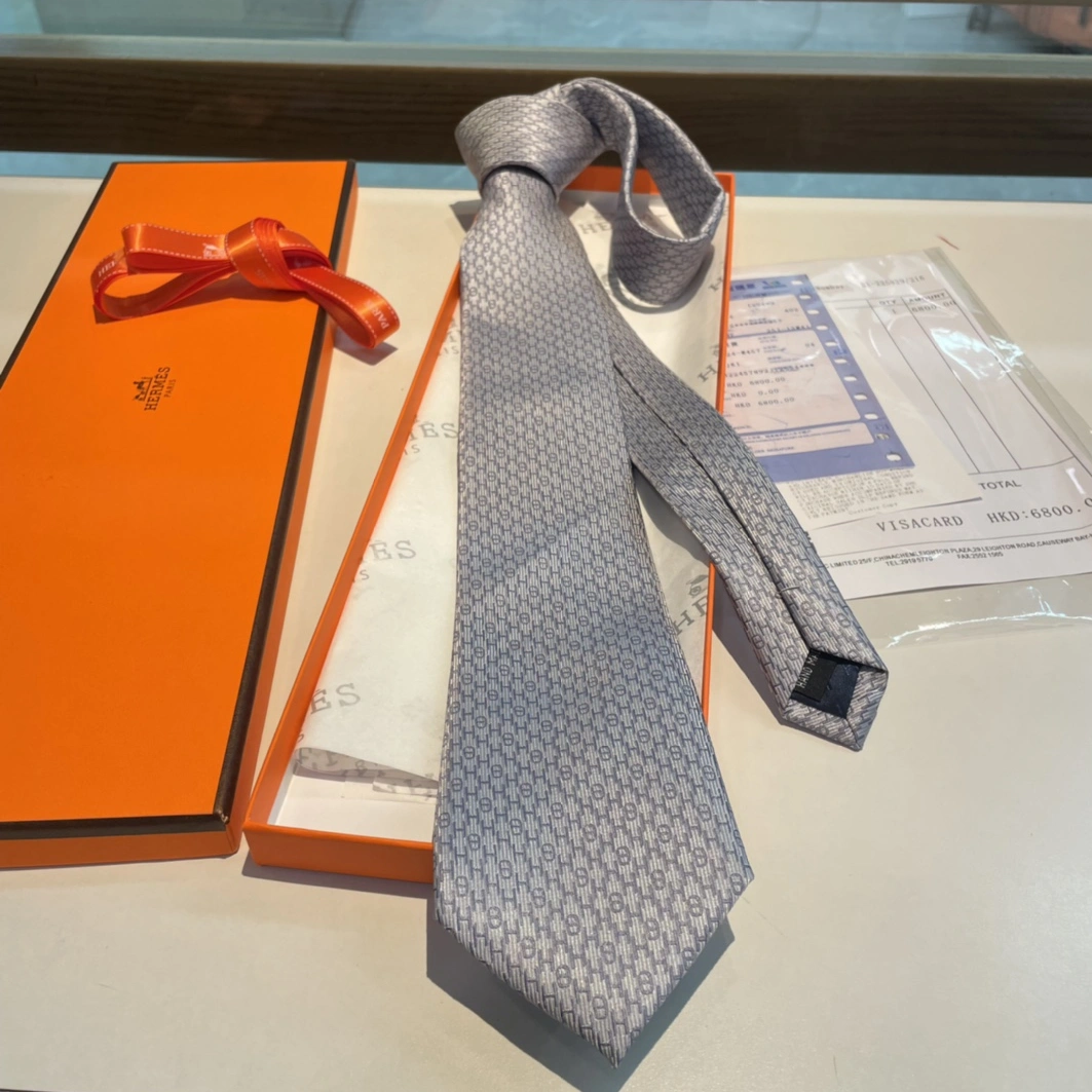Hermes Necktie For Men Timeless 5771