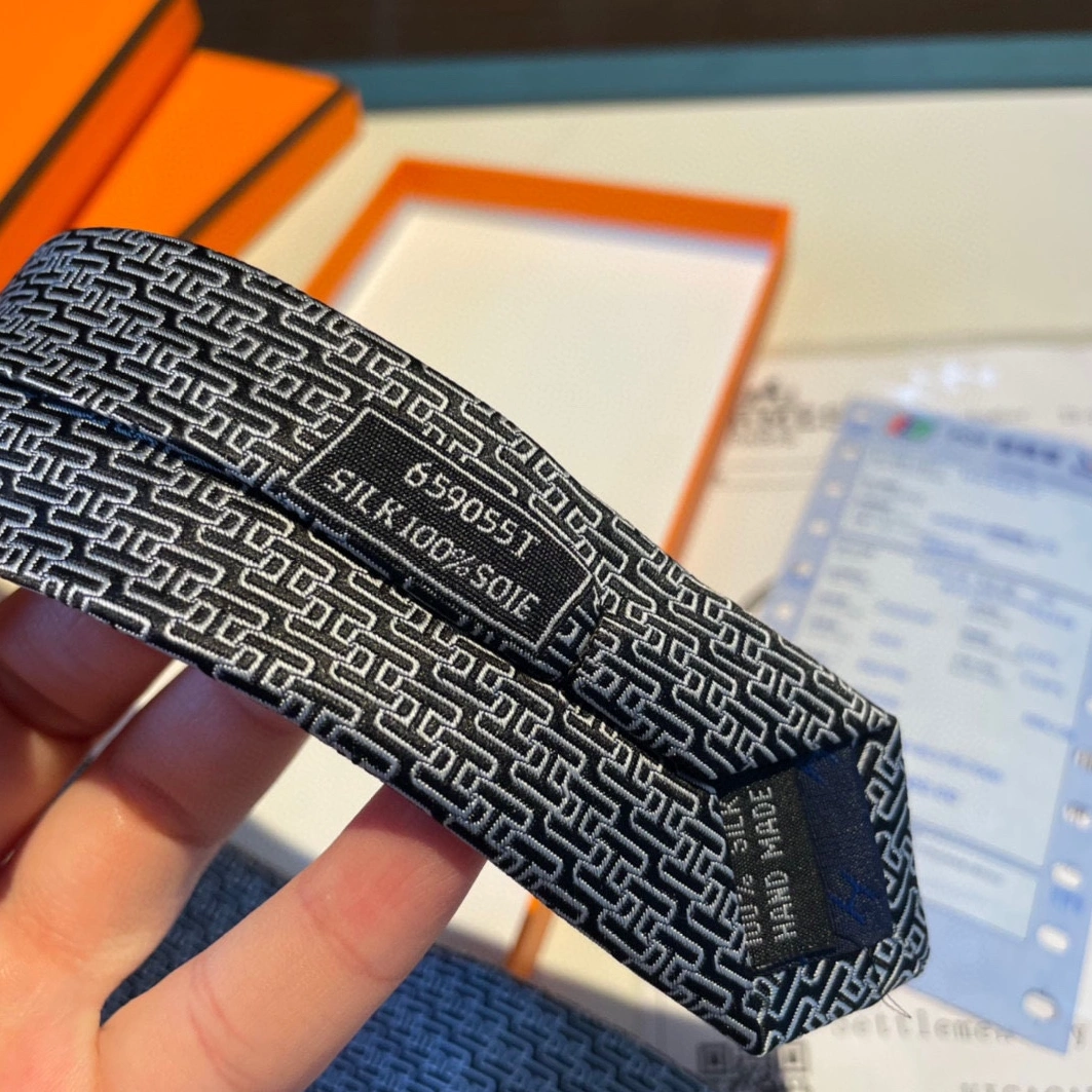 Hermes Necktie For Men Versatile 4372 - Image 4