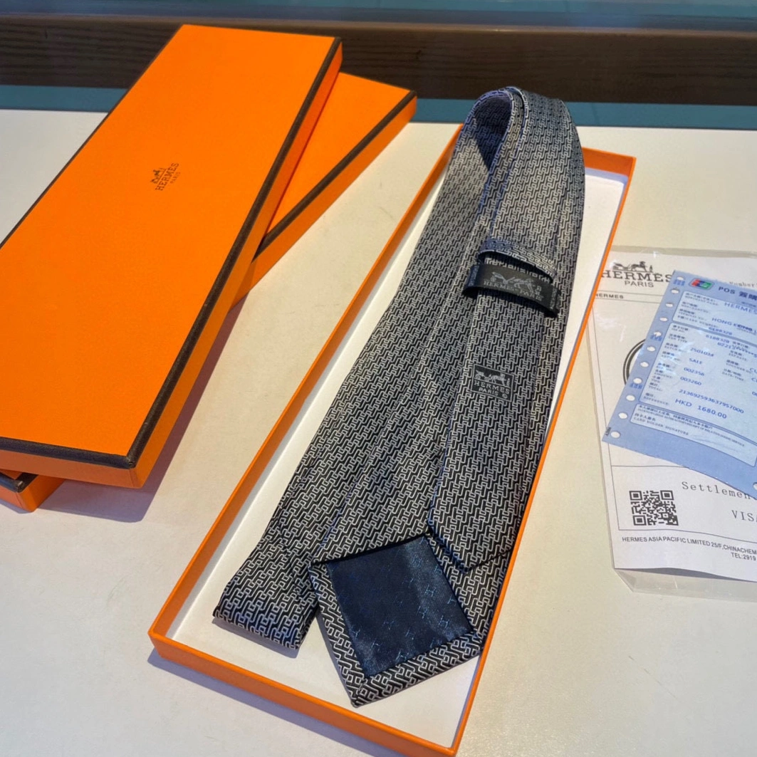 Hermes Necktie For Men Versatile 4372 - Image 6