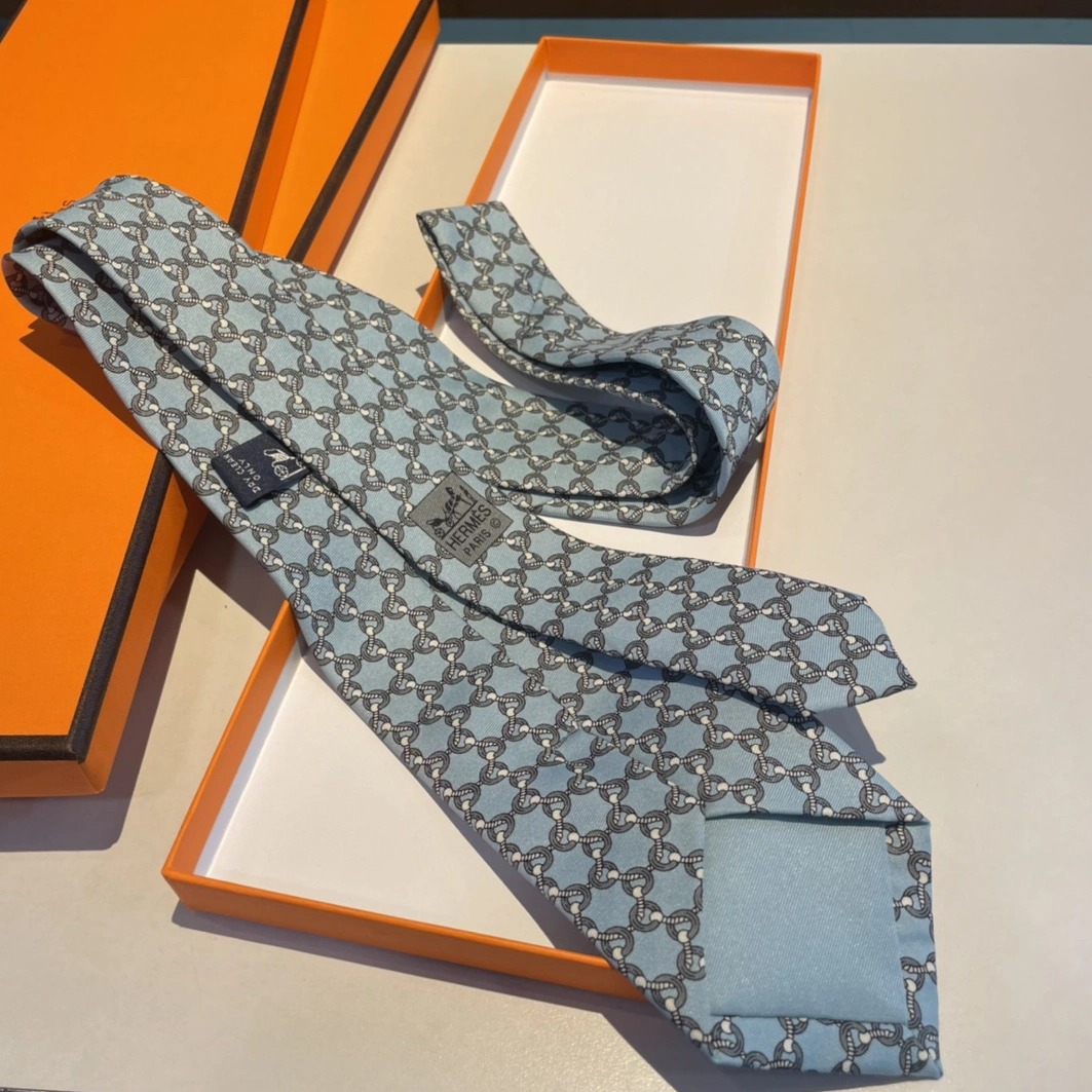 Hermes Necktie For Men Versatile 542 - Image 4