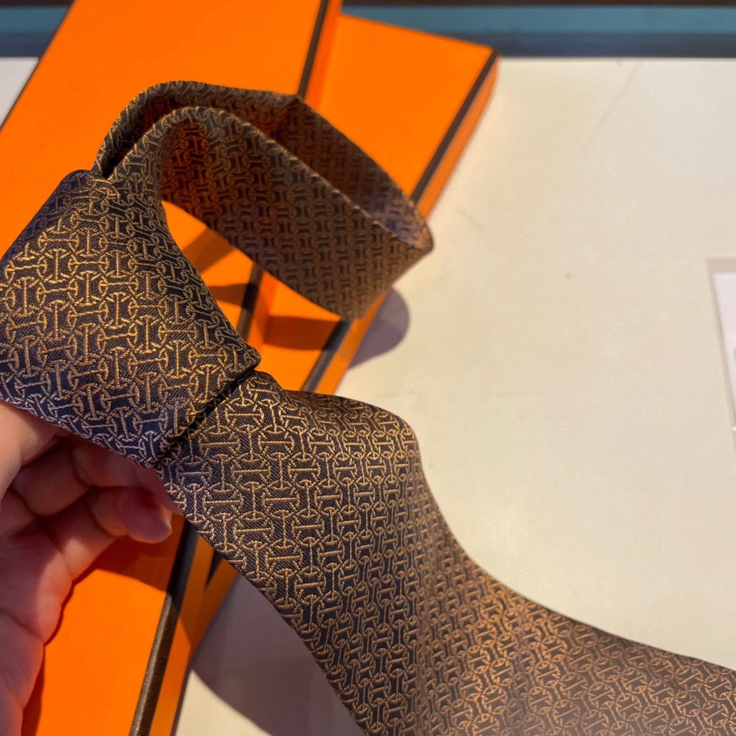 Hermes Necktie For Men WellDesigned 2113 - Image 3