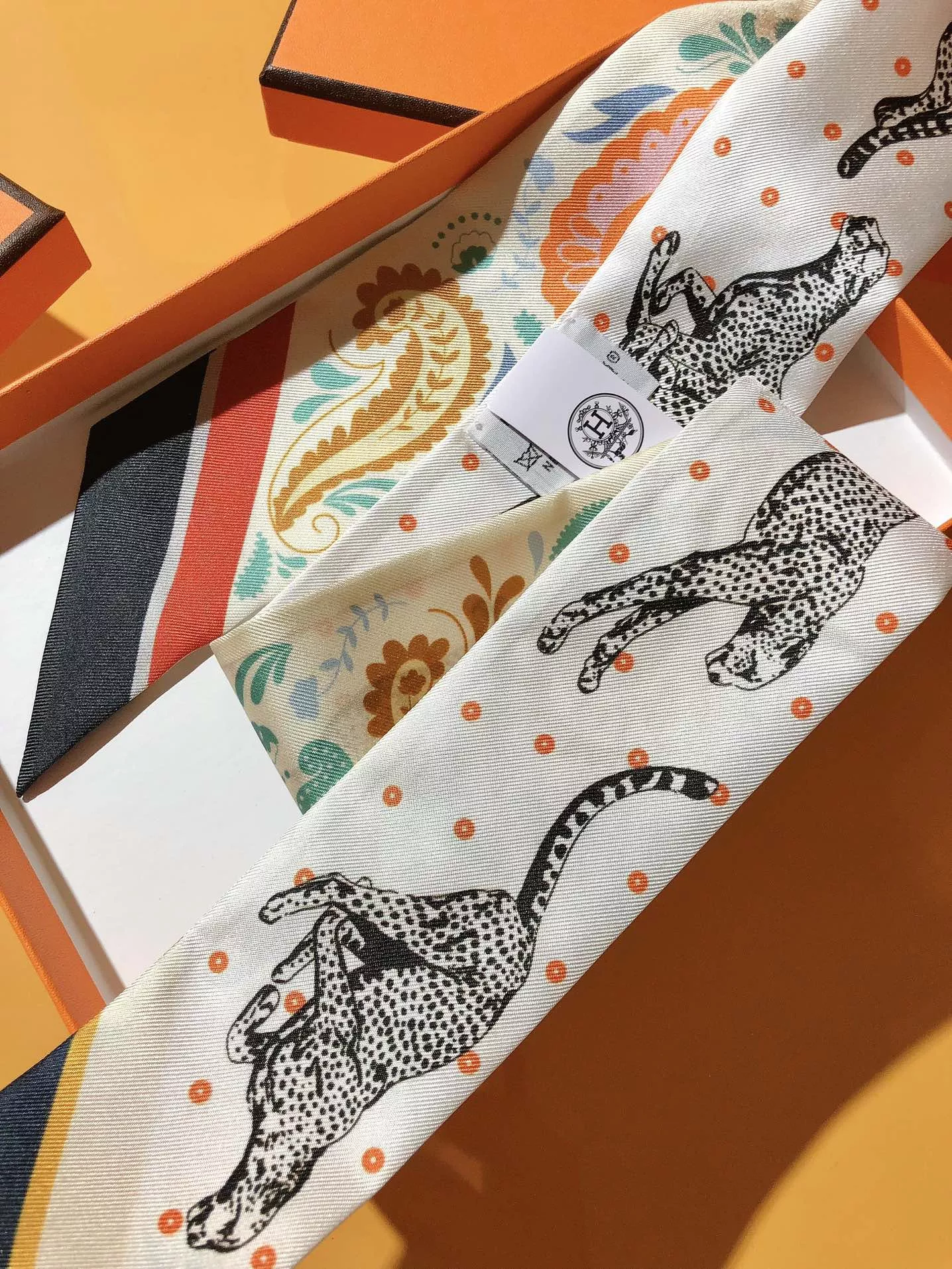 Hermes Silk Scarf Efficient 738 - Image 5