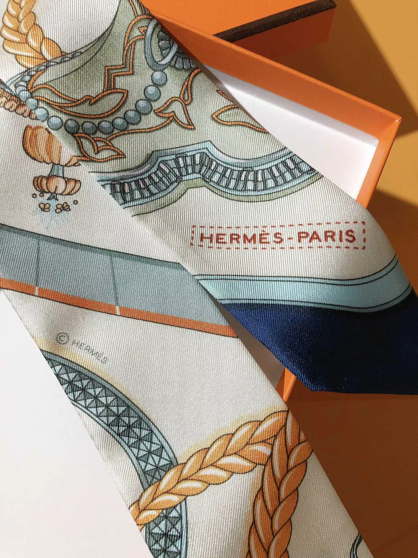 Hermes Silk Scarf Modern 8446 - Image 4