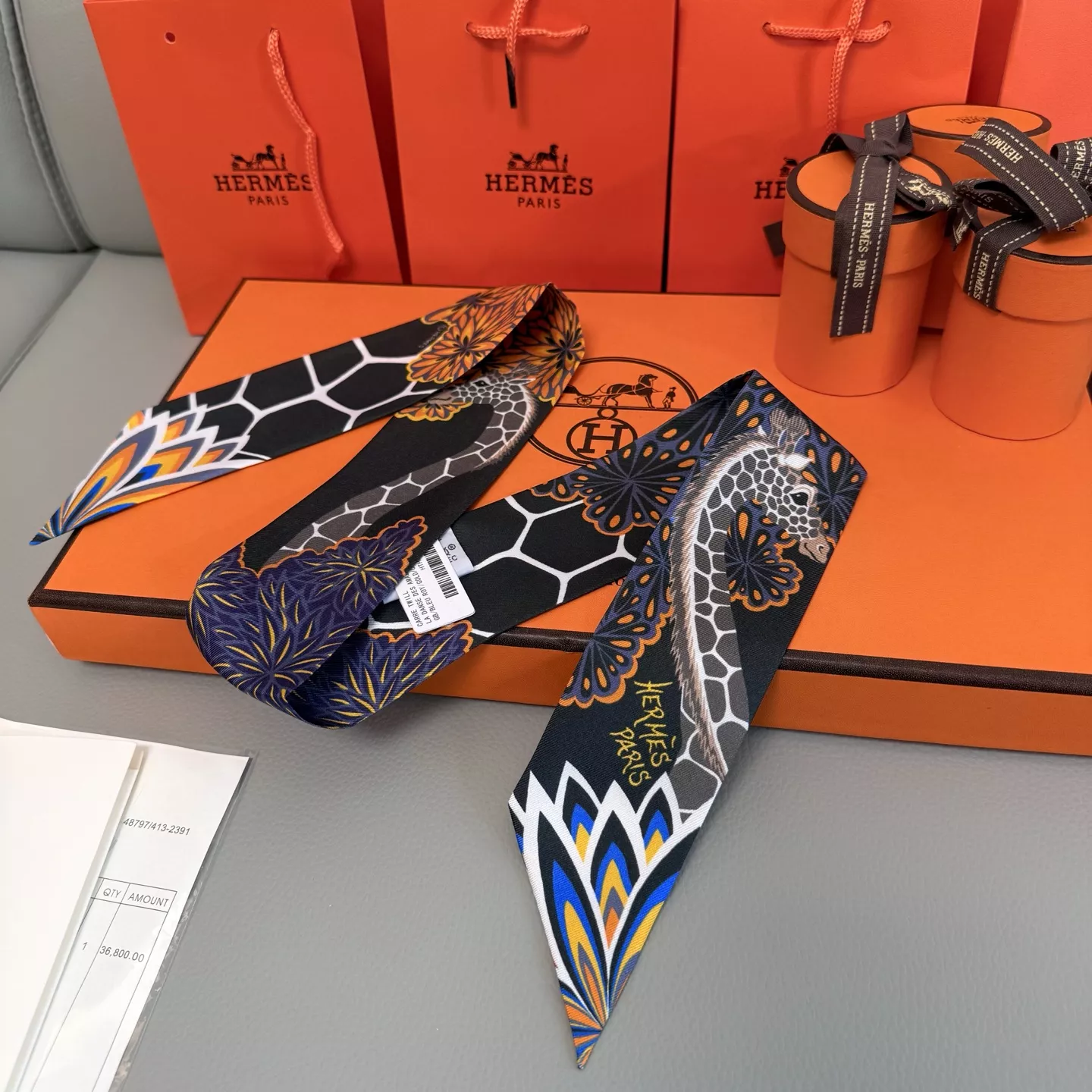 Hermes Silk Scarf Versatile 7883