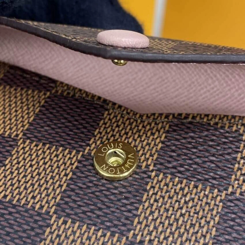 3 card sl Louis Vuitton Damier Ebene Card Holder Recto Verso Pink - Image 6