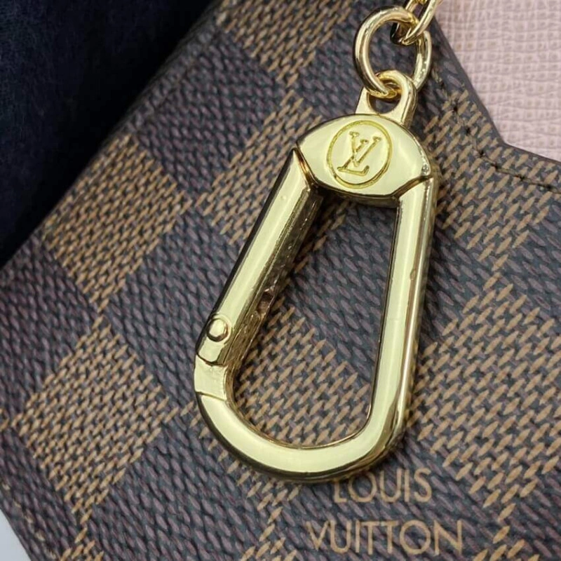 3 card sl Louis Vuitton Damier Ebene Card Holder Recto Verso Pink - Image 8