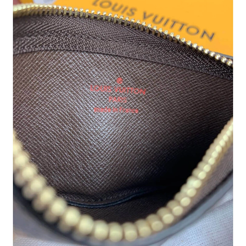 Grained c Louis Vuitton Damier Ebene Key Pouch - Image 7