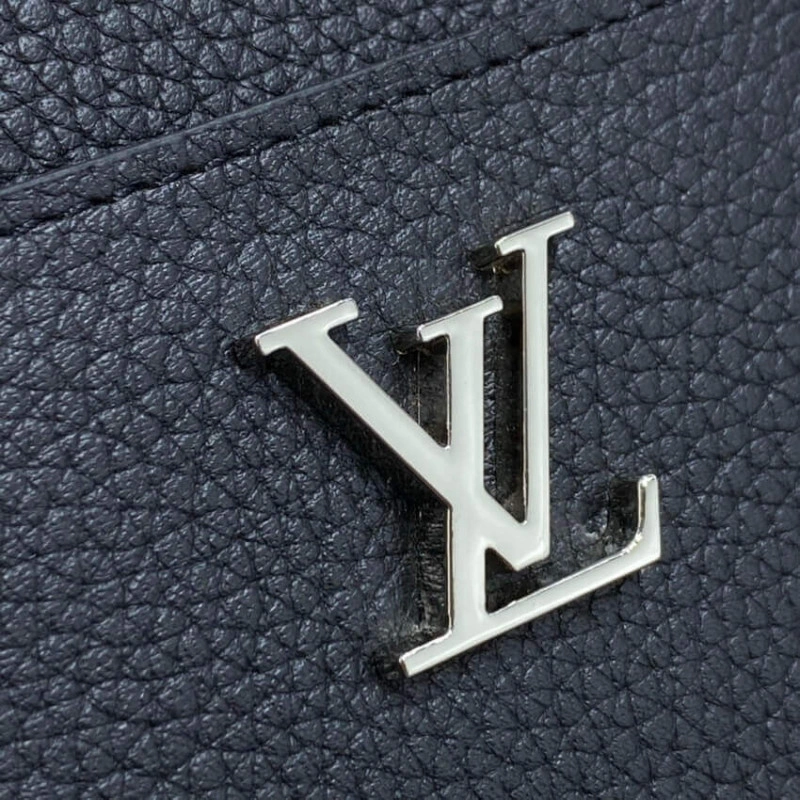 11 x 8.5 Louis Vuitton Lockme Zippy Coin Purse Black - Image 5
