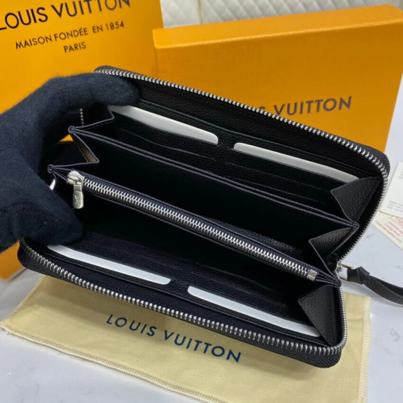 The Zippy Louis Vuitton Lockme Zippy Wallet Black - Image 10