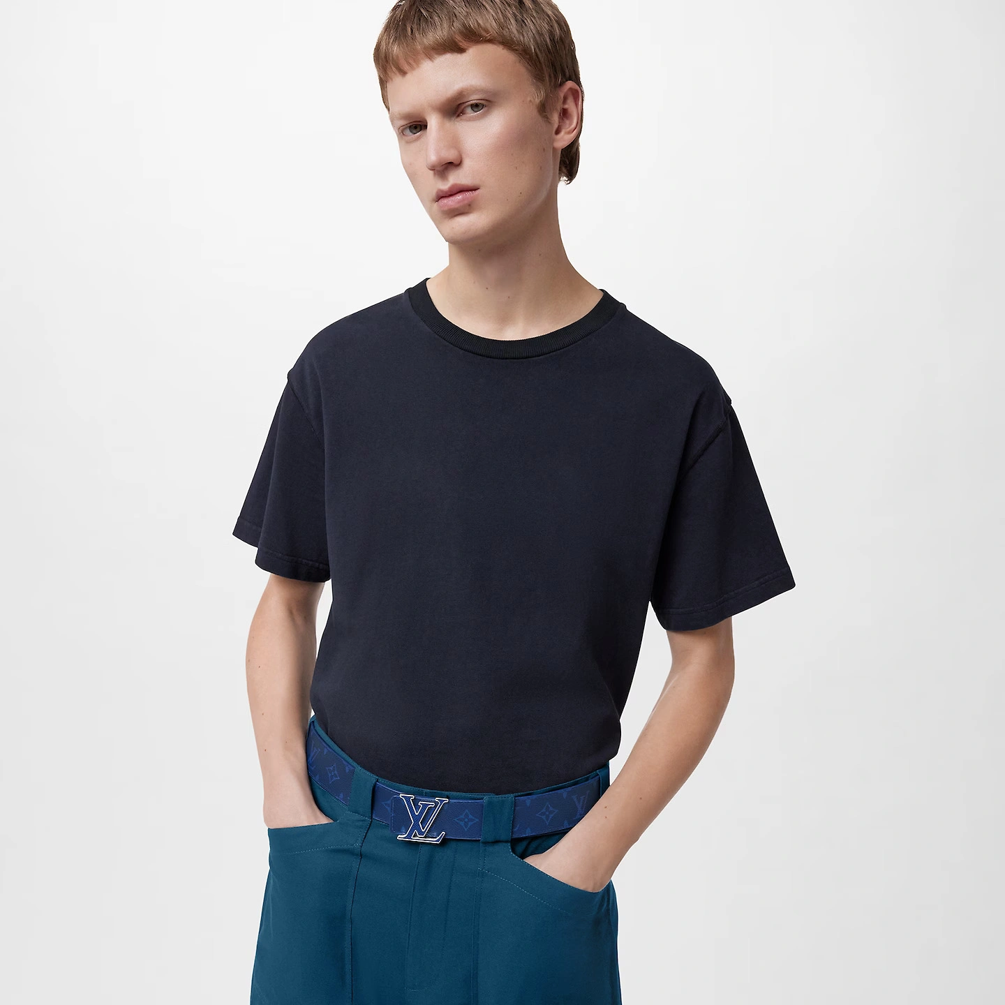 Louis Vuitton M0159U Blue LV Initiales 40mm Reversible Belt - Image 5