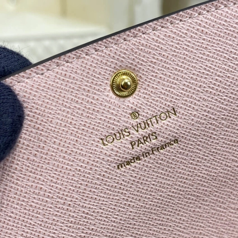 1 large g Louis Vuitton Monogram Canvas Emilie Wallet Pink - Image 9