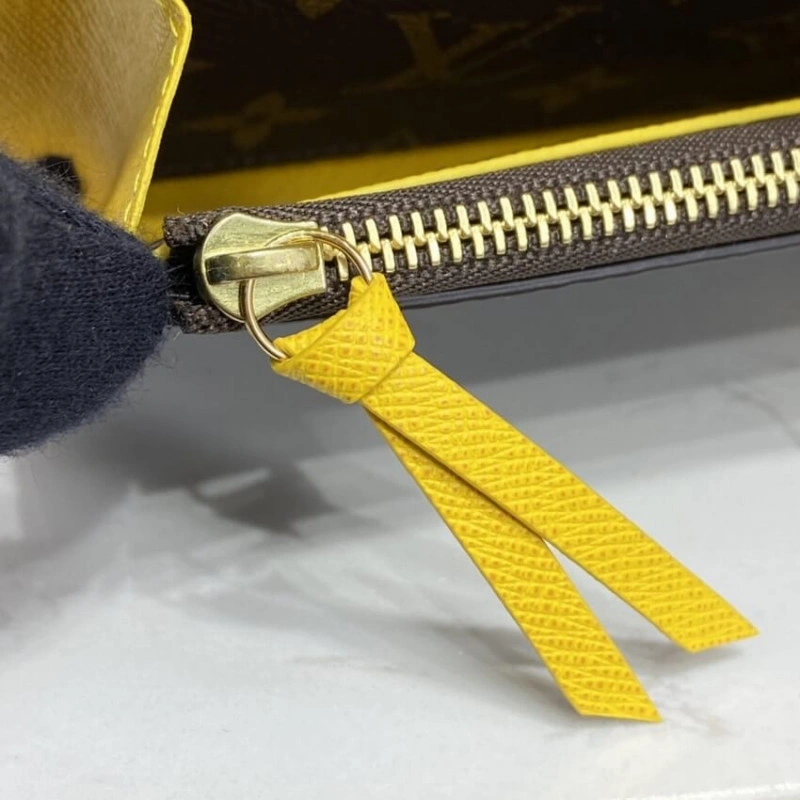 Pressstud Louis Vuitton Monogram Canvas Emilie Wallet Yellow - Image 9