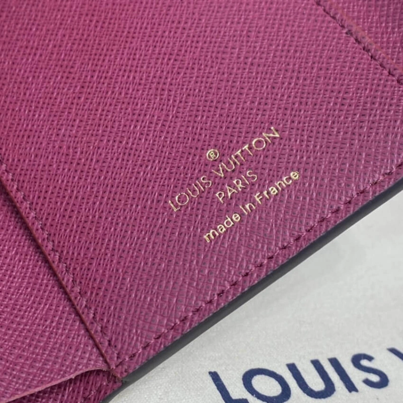 Grained c Louis Vuitton Monogram Canvas Victorine Wallet Fuchsia - Image 9