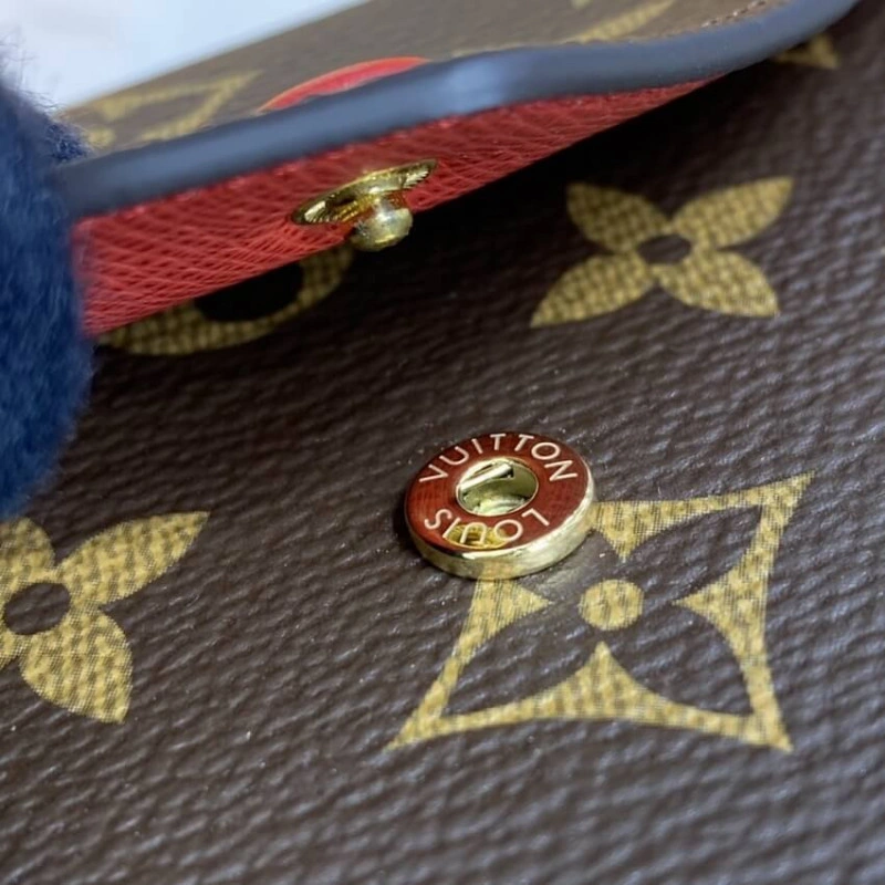Goldcolor Louis Vuitton Monogram Canvas Victorine Wallet Red - Image 6