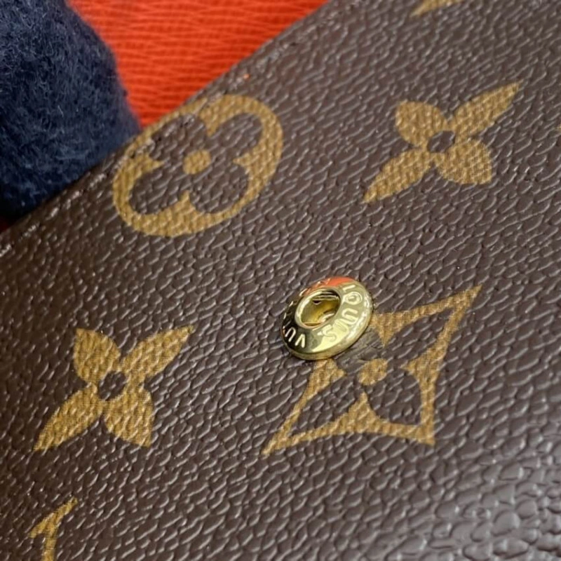 Grained c Louis Vuitton Monogram Canvas Victorine Wallet Watermelon Red - Image 6